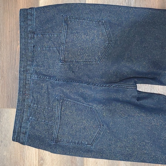 Anthropologie pilcro gold flecked high rise denim legging jeans like new - Picture 12 of 12